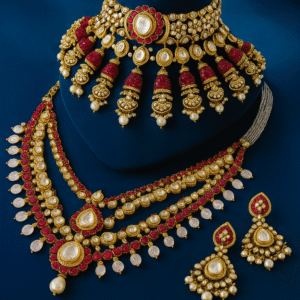 Choker and long necklace